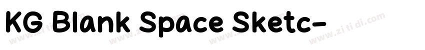 KG Blank Space Sketc字体转换